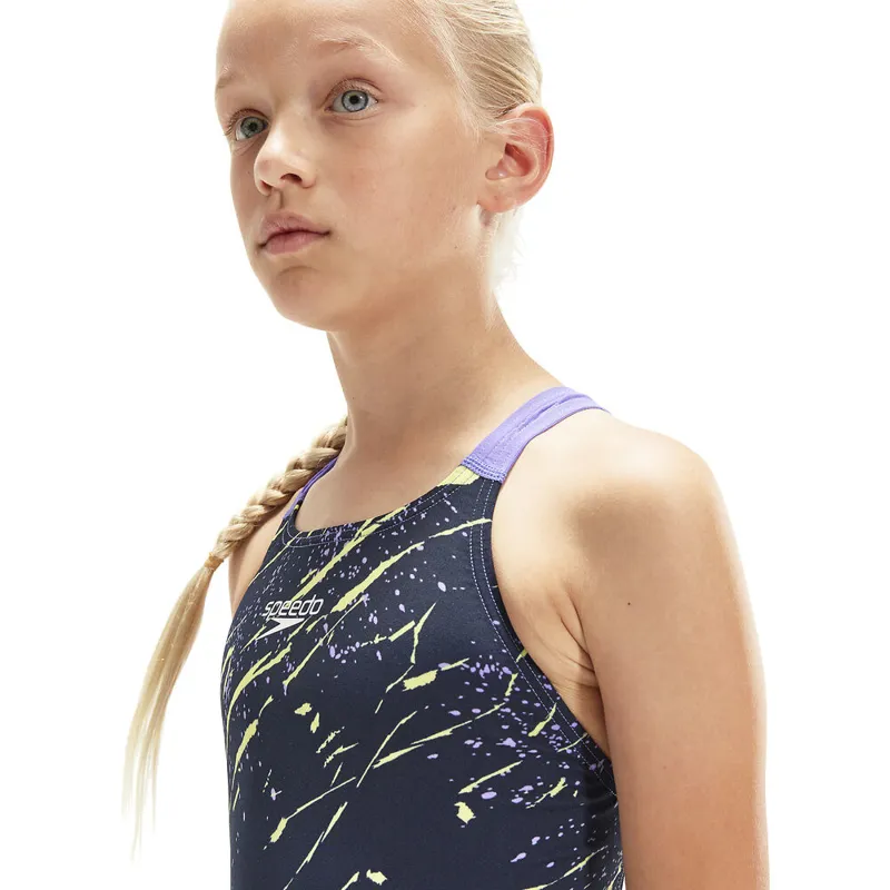 Speedo Fastskin Junior Endurance+ Openback Kneeskin True Navy/Spritz-5